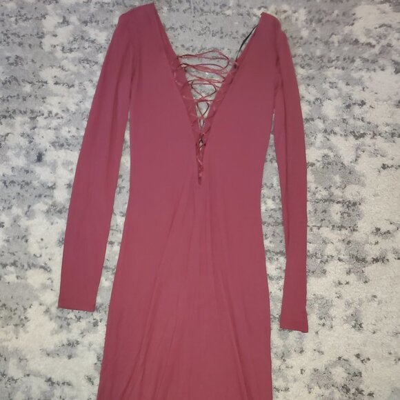 Forever 21 || Deep V Neck Bodycon Dress || Small - Picture 3 of 9